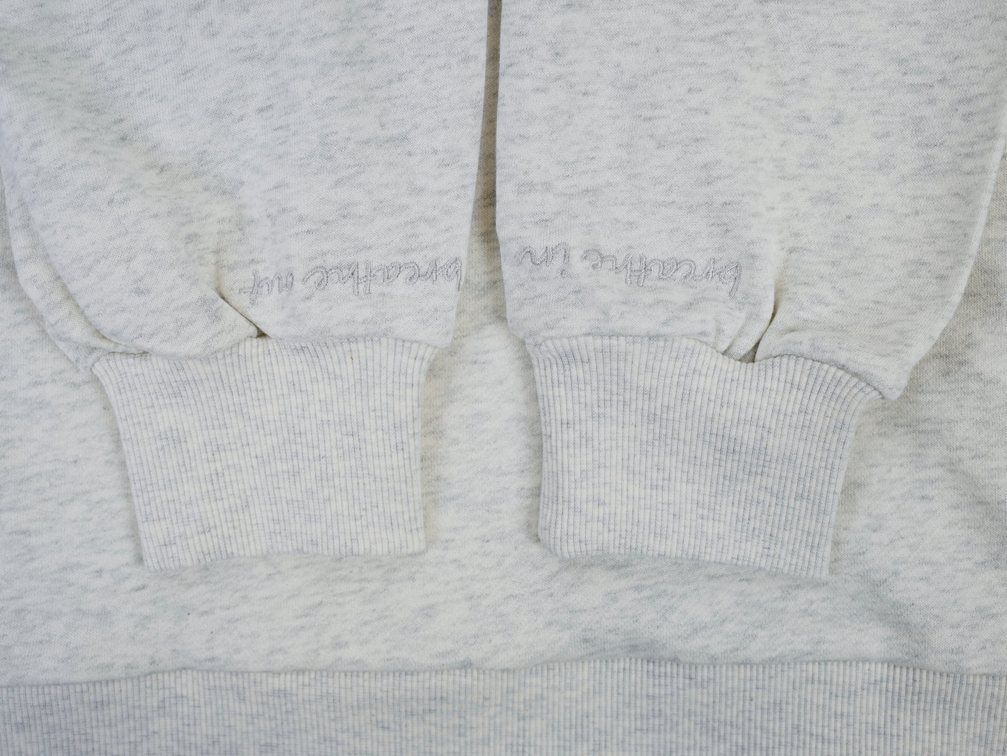 Longline Sweatshirt "Breathe In Breathe Out" - Heather Gray